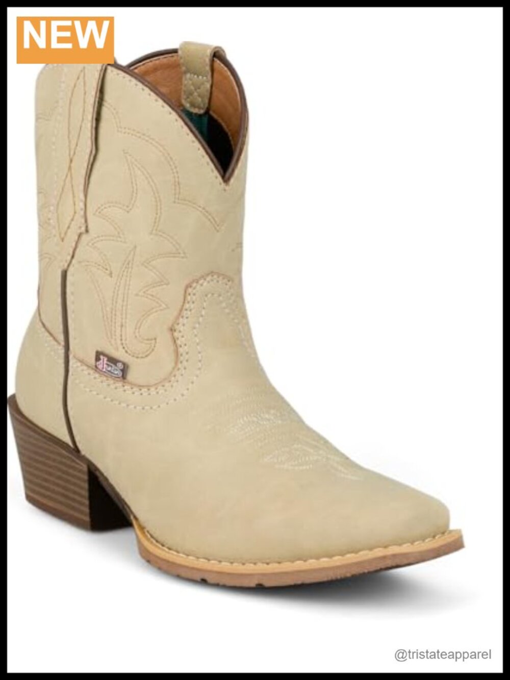 Women's Western Boots Ankle Booties Square Toe Removable Orthotic Cushioned
